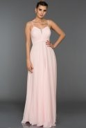Длинное Вечернее Платье розовый ABU347