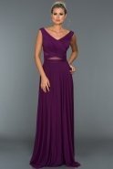Длинное Вечернее Платье Пурпурный ABU004