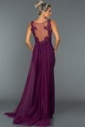 Длинное Вечернее Платье Пурпурный ABU054