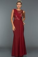 Длинное Вечернее Платье Бордовый AR36975