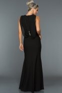 Длинное Вечернее Платье Черный AR36978