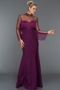 Длинное Вечернее Платье Фиолетовый C7235