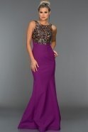 Длинное Вечернее Платье Пурпурный ABU114