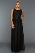 Длинное Вечернее Платье Черный AR36979