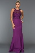 Длинное Вечернее Платье Пурпурный ABU126