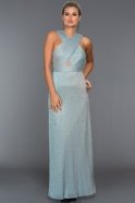Длинное Вечернее Платье Синий MN1254