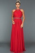 Длинное Вечернее Платье красный ABU285