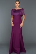 Длинное Вечернее Платье Фиолетовый ABU010