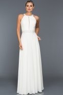 Длинное Вечернее Платье Белый AN2481