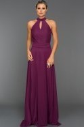 Длинное Вечернее Платье Пурпурный ABU018