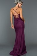 Длинное Вечернее Платье Фиолетовый ABU007