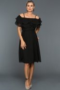 Длинное Вечернее Платье Черный AR36981