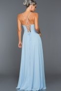 Длинное Вечернее Платье Светло-синий ABU070
