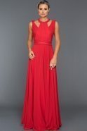 Длинное Вечернее Платье красный ABU344