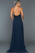 Длинное Вечернее Платье Темно-синий ABU190