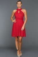 Короткое Вечернее Платье красный ABK224