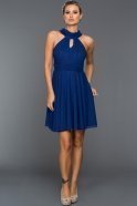 Короткое Вечернее Платье Ярко-синий ABK224