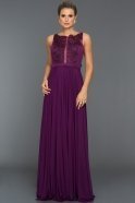 Длинное Вечернее Платье Пурпурный AN2471