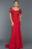 Длинное Вечернее Платье красный ABU037