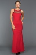 Длинное Вечернее Платье красный D9170
