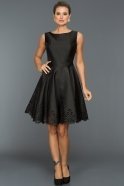 Короткое Вечернее Платье Черный DS362
