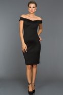 Короткое Вечернее Платье Черный ES3641