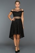Короткое Вечернее Платье Черный N98693