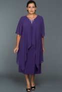 Короткое Свободное Вечернее Платье Пурпурный NB5336