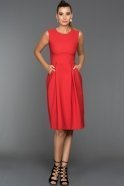 Короткое Вечернее Платье красный D9215