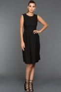Короткое Вечернее Платье Черный D9215