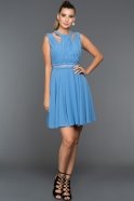 Короткое Вечернее Платье Синий F7156