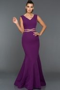 Длинное Вечернее Платье Пурпурный ABU105