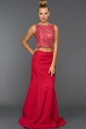 Длинное Вечернее Платье красный ABU213