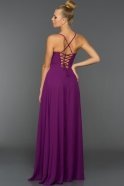 Длинное Вечернее Платье Пурпурный ABU070