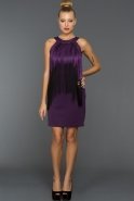 Короткое Вечернее Платье Пурпурный DS251