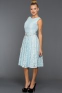 Короткое Вечернее Платье Светло-синий DS405