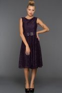Короткое Вечернее Платье Пурпурный DS405