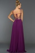 Длинное Вечернее Платье Пурпурный F4317