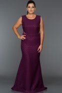 Длинное Свободное Вечернее Платье Фиолетовый C9543