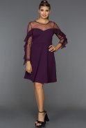 Короткое Вечернее Платье Пурпурный AR36989