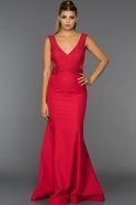 Длинное Вечернее Платье красный C7349