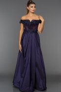 Длинное Вечернее Платье Пурпурный CR6049
