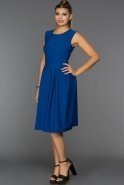 Короткое Вечернее Платье Ярко-синий D9215