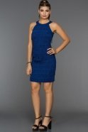 Короткое Вечернее Платье Ярко-синий DS332