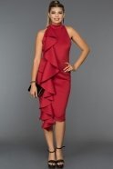Короткое Вечернее Платье красный ABK259