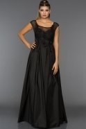 Длинное Вечернее Платье Черный CR6047