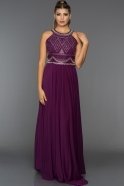 Длинное Вечернее Платье Фиолетовый W6026