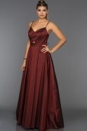 Длинное Вечернее Платье Бордовый W6037