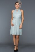 Короткое Вечернее Платье Синий ABK055