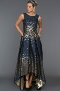 Длинное Вечернее Платье Темно-синий ABU185
